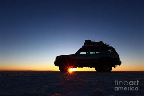 Sunrise on the Salar de Uyuni Photograph by James Brunker - Fine Art ...