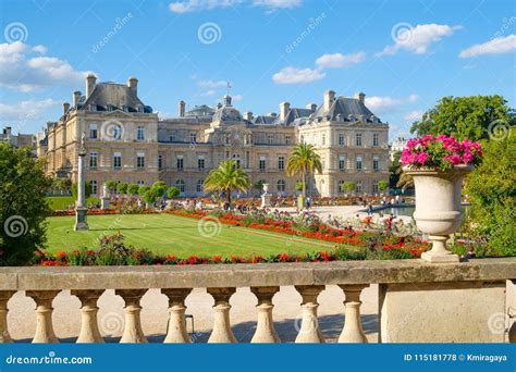 The Luxembourg Palace and Gardens in Paris Editorial Stock Photo ...