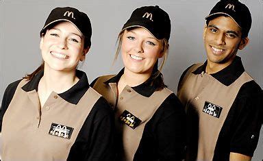 The McDonald’s uniform as designed by Bruce Oldfield in 200 Pant Shirt ...