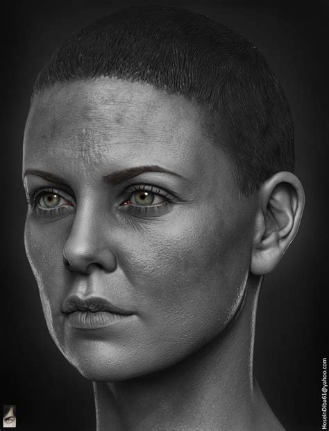 Charlize Theron (Furiosa) head sculpt I did a while ago for Modern life ...