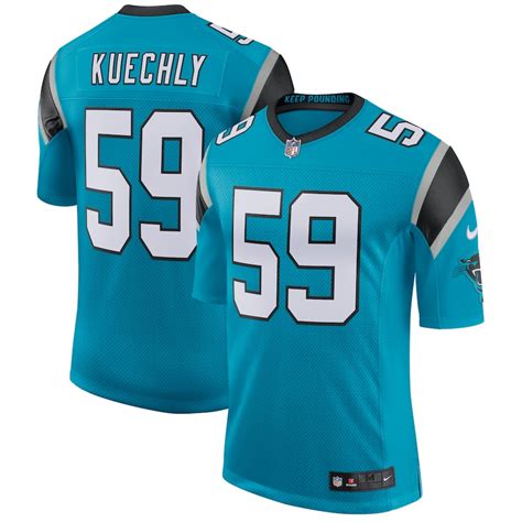 Nike Luke Kuechly Carolina Panthers Blue Classic Limited Player Jersey