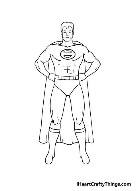 Superhero Drawings Step By Step