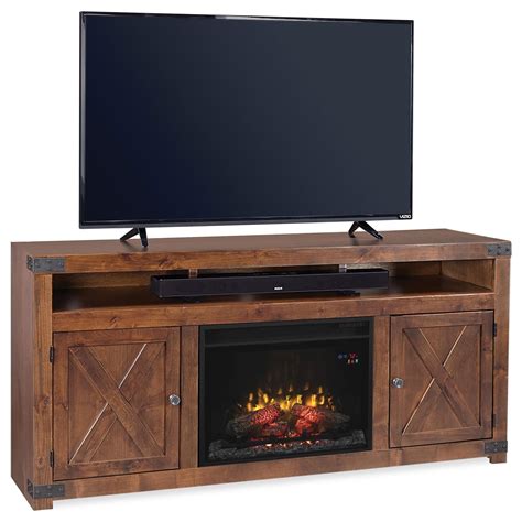 Aspenhome Urban Farmhouse DF1904-FRT 72" Fireplace Console with 2 Doors ...