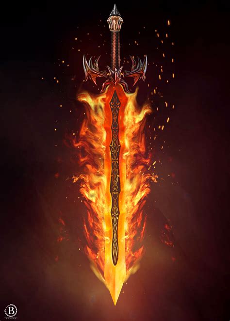 ArtStation - FLAMING SWORD