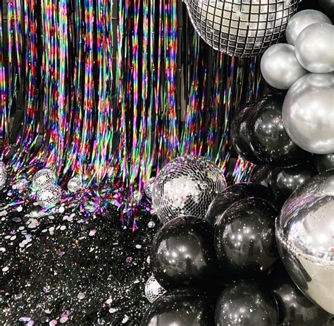 Disco ball fringe backdrop | Fringe backdrops, Disco ball, Backdrops