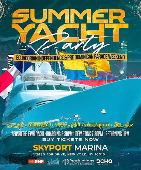 Aug 12 | Best Sunset Cruise Party - Booze Cruise at Jewel Yacht NYC ...