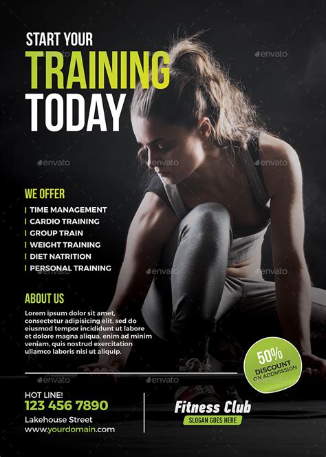 Fitness Flyer, Print Templates | GraphicRiver