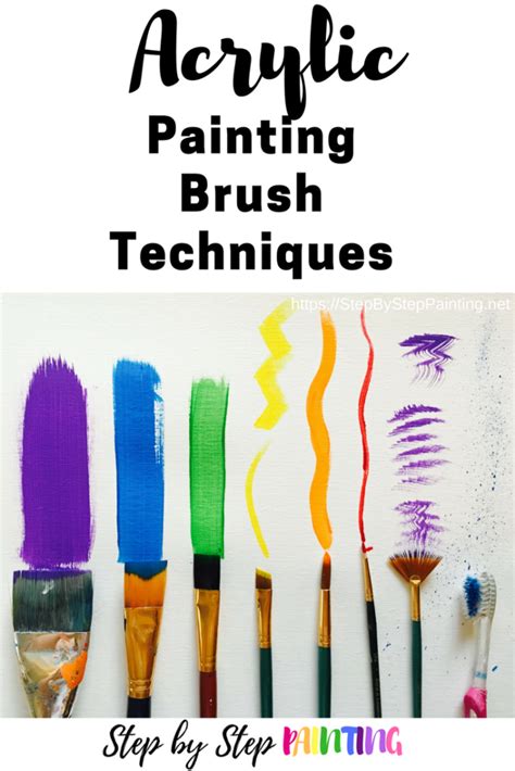 Acrylic Painting Brush Techniques - Step By Step Painting