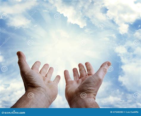 Hands In Sky Stock Photo - Image: 47540283