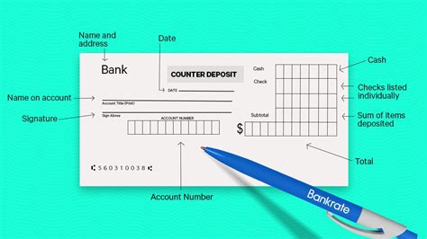 How To Write Cheque Number In Deposit Slip - Printable Form, Templates and Letter