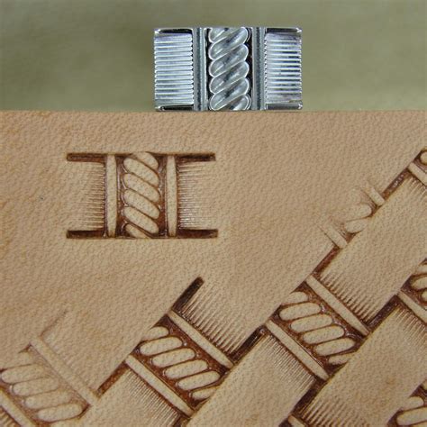 Rope Basket Weave Stamp - Stainless Steel | Pro Leather Carvers