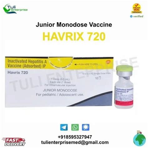 Havrix 720 Junior Monodose Vaccine, 1*1 at Rs 200/piece in New Delhi ...