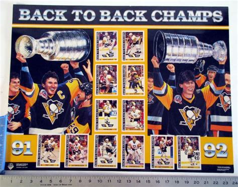 1991-92 Pittsburgh Penguins Stanley Cup Champs poster | Pittsburgh ...