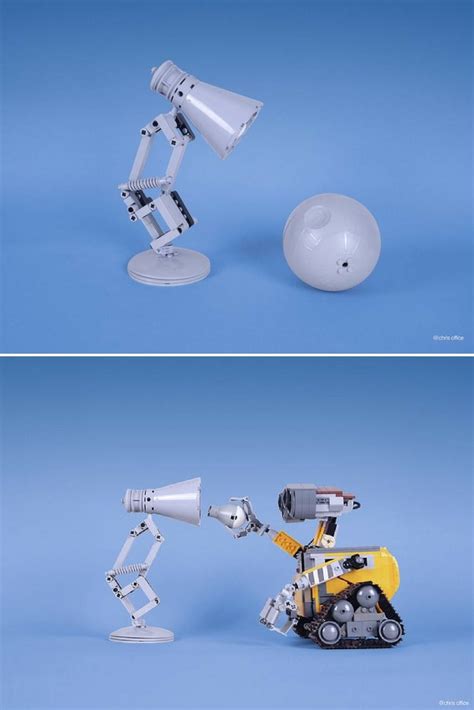 Cute Pixar Desk Lamp made with LEGO - iD Lights