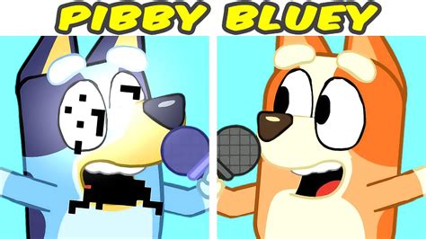 Friday Night Funkin' VS Pibby Bluey | Brotherly Love But Glitched Bluey and Bingo sings it (FNF ...