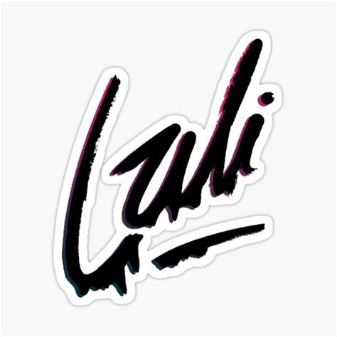 Pegatina con la obra «El logo de Lali revisitada» de chynaespos | Redbubble