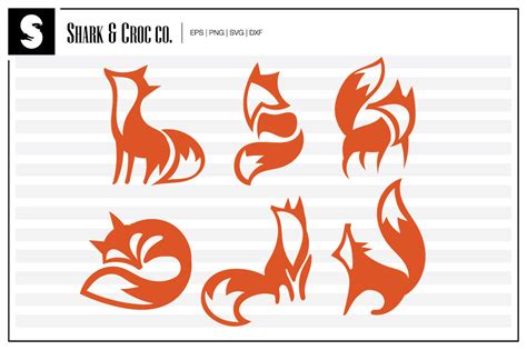 'The Fox' cut files By Shark&Croc co. | TheHungryJPEG