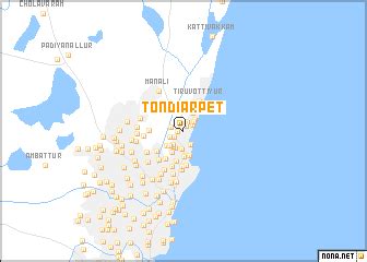 Tondiarpet (India) map - nona.net