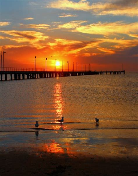 Sunset at Frankston Pier | Sunrise photos, Beautiful sunset, Maine vacation