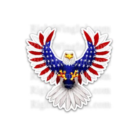 American Flag Bald Eagle Usa Made Decal Sticker 3m India | Ubuy