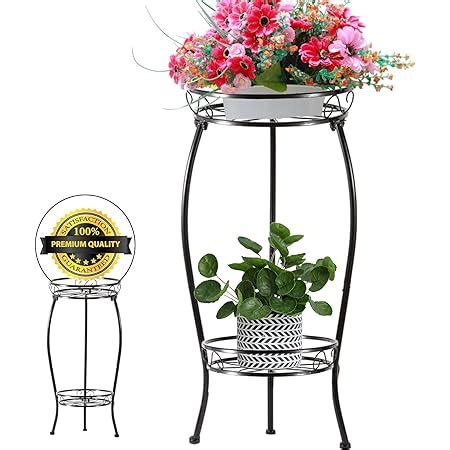 Amazon.com: Wrought Iron Plant Stands Indoor Outdoor,Metal Tall Plant Stand Iron Flower Stand ...