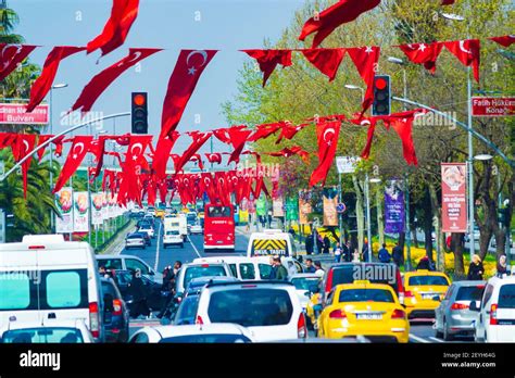 Ataturk Boulevard and city traffic in Istanbul, Turkey Stock Photo - Alamy