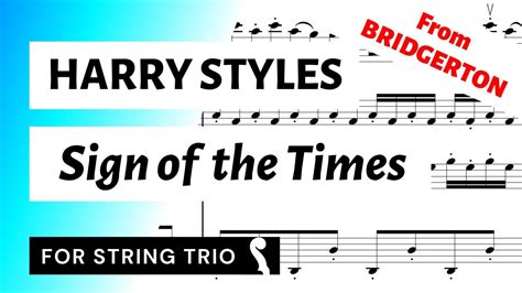 Sign of the Times (Harry Styles, from BRIDGERTON) for String Trio (Violin 2 or Viola) | SHEET ...