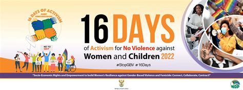 16 Days of Activism 2022 | South African Government