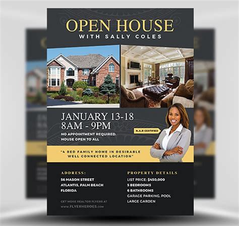 Open House Flyer Template 2 - FlyerHeroes