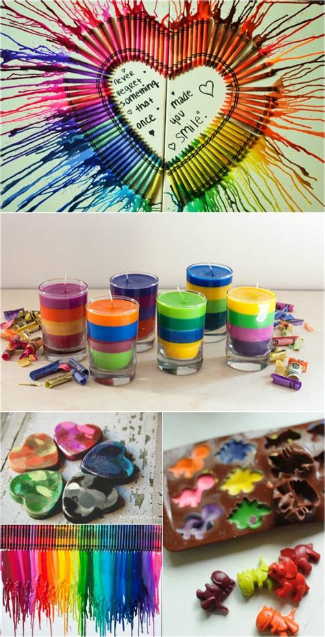 20+ Creative Crayon Art Projects And Crafts That Are Stunningly Beautiful - Pondic