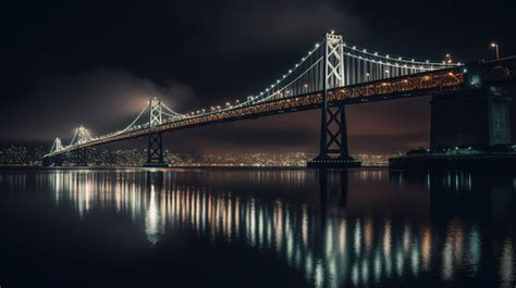 Nighttime Bay Bridge At Backgrounds | JPG Free Download - Pikbest