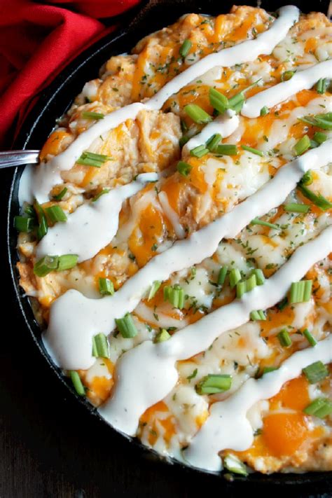 Buffalo Chicken Ranch Potato Casserole with Hidden Valley® Ranch ...