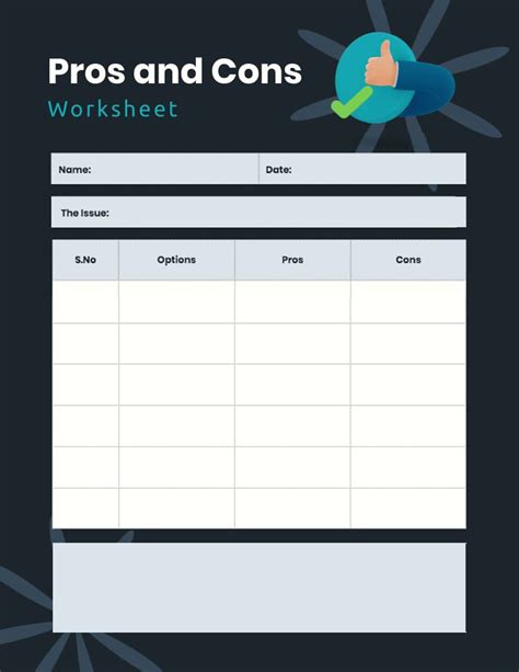 10+ Editable Pros and Cons List Templates