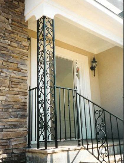 Pin by Michael McVicker on . 1951 Hip Roof | Wrought iron porch railings, Porch columns ...