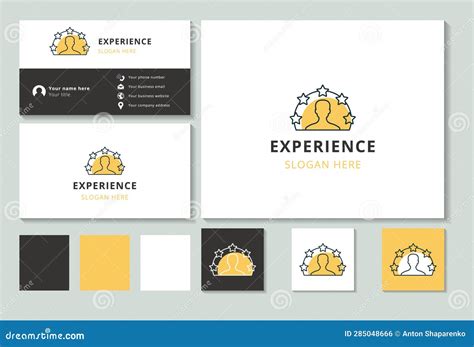 Experience Logo Design with Editable Slogan. Branding Book and Business Card Template. Stock ...