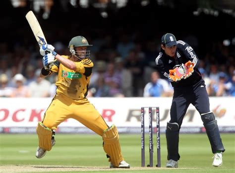 Mike Hussey started slowly but accelerated to a run-a-ball half-century | ESPNcricinfo.com