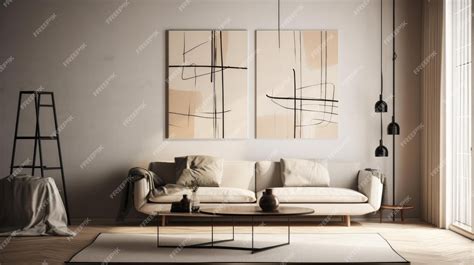 Premium Photo | Contemporary lines modern minimal white wall art ...