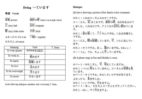 Te form - Japanese Teaching Ideas