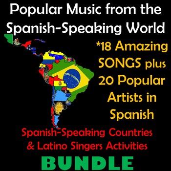 Spanish Songs of the Week & Culture Bundle - 18 SONGS & 20 LATIN ...