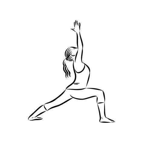 yoga pose vector sketch 7311766 Vector Art at Vecteezy