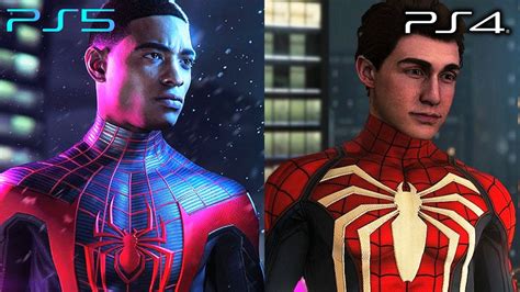 SPIDER MAN MILES MORALES PS5 Vs PS4 Pro Graphic Comparison Gameplay [4K ...