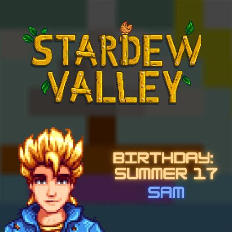 Stardew Valley - Sam