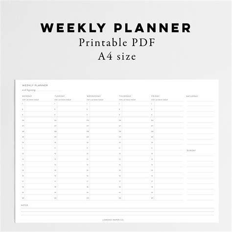 Printable Year Planner