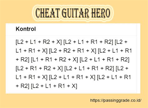 Cheat Guitar Hero PS3 - Media Informasi Terpercaya