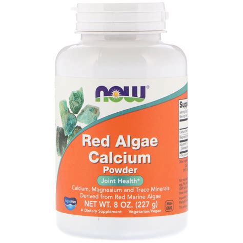 Now Foods Red Algae Calcium Powder 8 oz 227 g | eBay