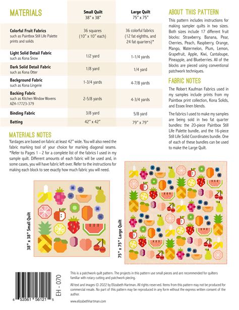 The Produce Section — Patterns by Elizabeth Hartman