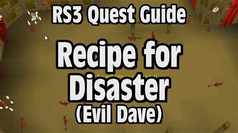 RS3: Recipe for Disaster (Evil Dave) Quest Guide - RuneScape - YouTube