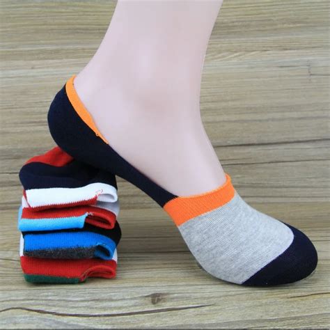 Men's Loafer Socks 6Pairs/Lot Fashion Casual Cotton Socks Classic Male Brief Invisible Slippers ...