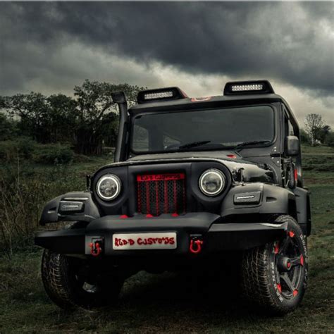 Modified Mahindra Thar Black Hawk edition is opulent yet BRUTISH ...