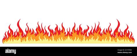 Fire flame on white background, vector design Stock Vector Image & Art ...